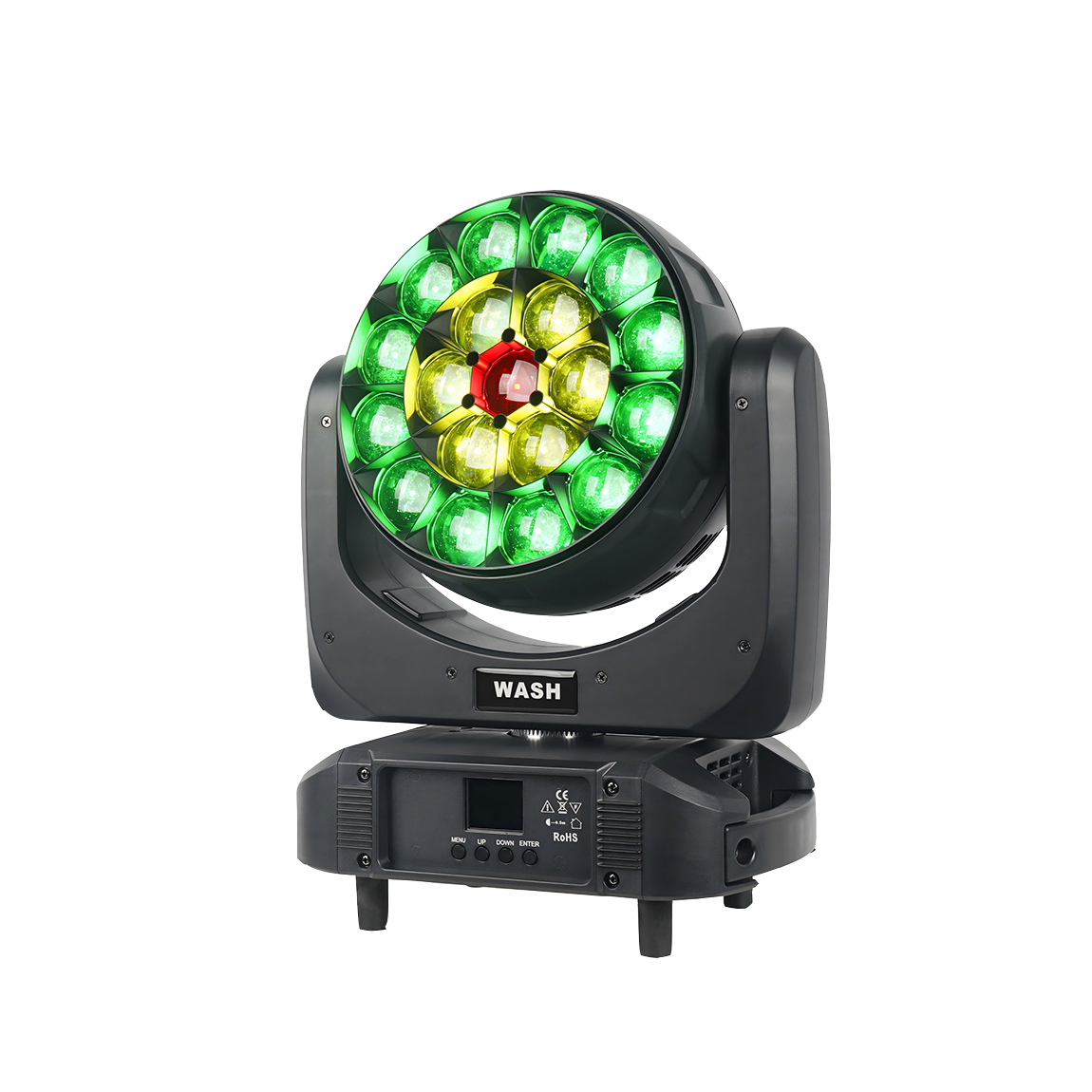 LED19颗20W摇头染色灯      YG-M034
